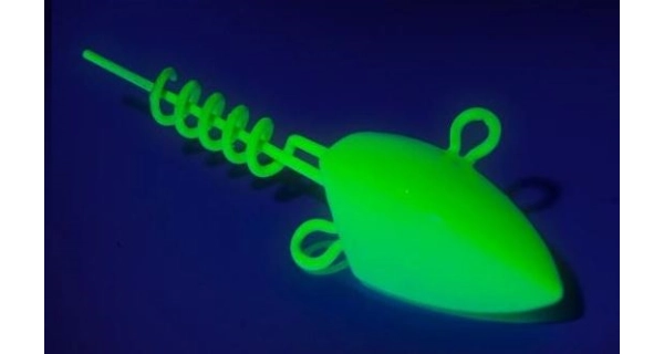 BLACK CAT - Jigová hlavička Jig Head 28 g 2 ks Fluo žltá