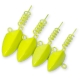 BLACK CAT - Jigová hlavička Jig Head 36 g 2 ks Fluo žltá