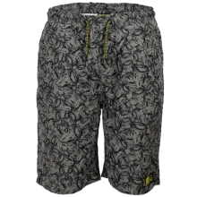 BLACK CAT - Kraťasy Beach Shorts Grey Black veľ. S