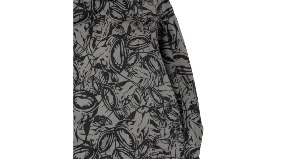 BLACK CAT - Kraťasy Beach Shorts Grey Black veľ. S