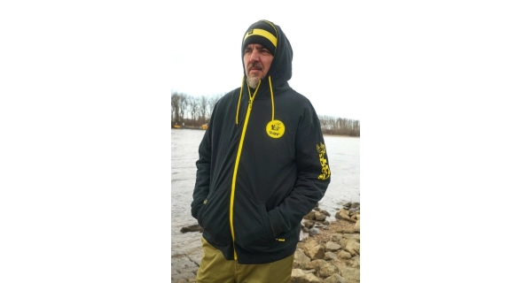 BLACK CAT - Mikina Black Zipped Hoody veľ. 2XL