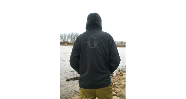 BLACK CAT - Mikina Black Zipped Hoody veľ. 2XL