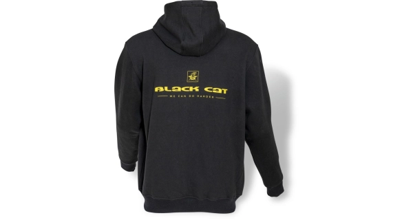 BLACK CAT - Mikina Cat Zipper Black veľ. L