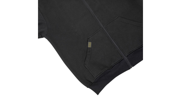 BLACK CAT - Mikina Cat Zipper Black veľ. M