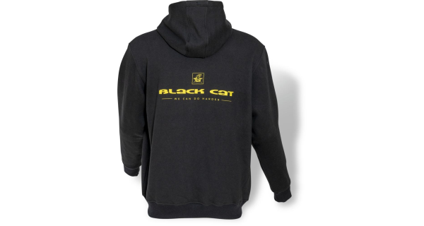 BLACK CAT - Mikina Cat Zipper Black veľ. S