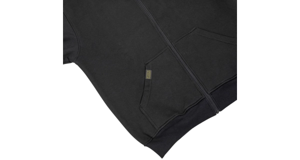 BLACK CAT - Mikina Cat Zipper Black veľ. XL