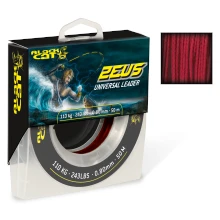 BLACK CAT - Pletená sumcová šnúra Zeus Line 0,6 mm 85 kg 70 m červená