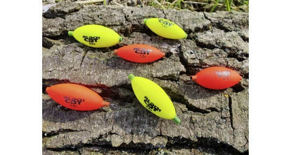 BLACK CAT - Podvodný plavák Micro U-Float 3,5 g 3 ks Čierny Oranžový Žltý