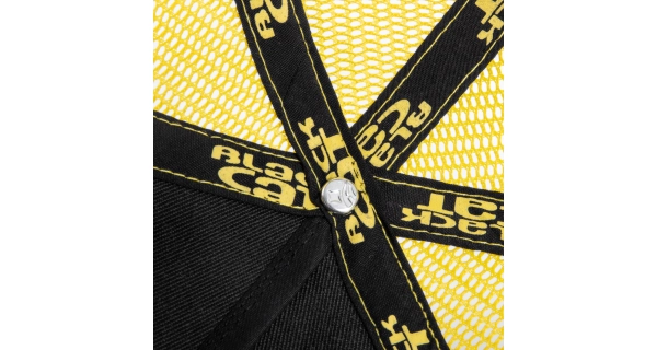 BLACK CAT - Šiltovka Black and Yellow Trucker Cap