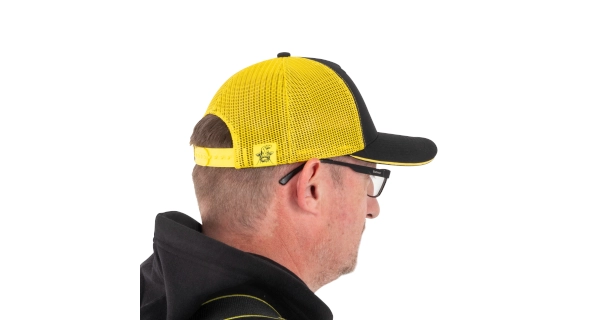 BLACK CAT - Šiltovka Black and Yellow Trucker Cap
