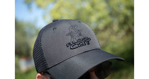 BLACK CAT - Šiltovka Black Trucker Cap