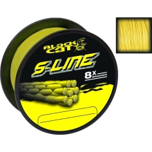 BLACK CAT - Splietaná šnúra S-Line Žltá 0,55 mm 70 kg 450 m
