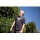 BLACK CAT - Tričko Distressed Logo Black Tee veľ. L