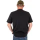 BLACK CAT - Tričko Distressed Logo Black Tee veľ. S