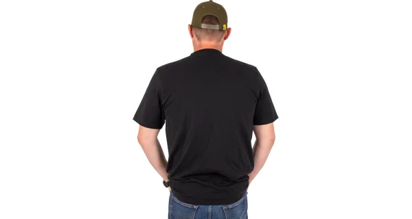 BLACK CAT - Tričko Distressed Logo Black Tee veľ. S