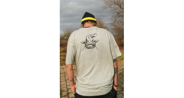 BLACK CAT - Tričko Grey Marl T-Shirt veľ. 2XL