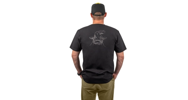 BLACK CAT - Tričko Logo Black T-Shirt veľ. M