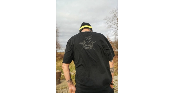BLACK CAT - Tričko Logo Black T-Shirt veľ. M