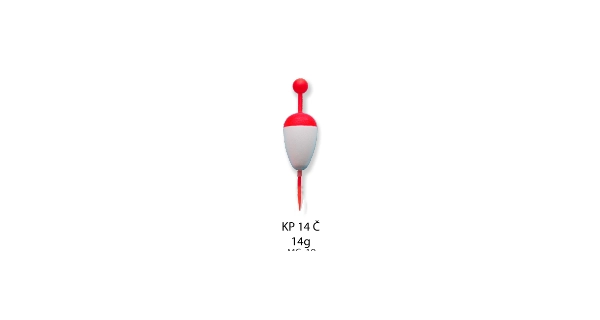 BUBENÍK - Kačena pevná biela + červená 14 g
