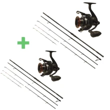 CARP EXPERT - Duo Pack Prút Max2 Double Tip 3,9 m + Navijak Max2 DT 6000 1+1
