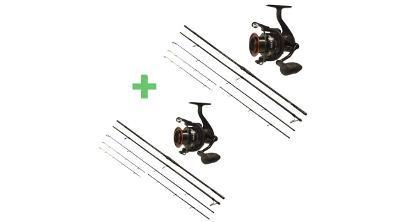 CARP EXPERT - Duo Pack Prút Max2 Double Tip 3,9 m + Navijak Max2 DT 6000 1+1