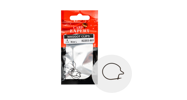 CARP EXPERT - Klip na kostné červy veľ. S 5 ks