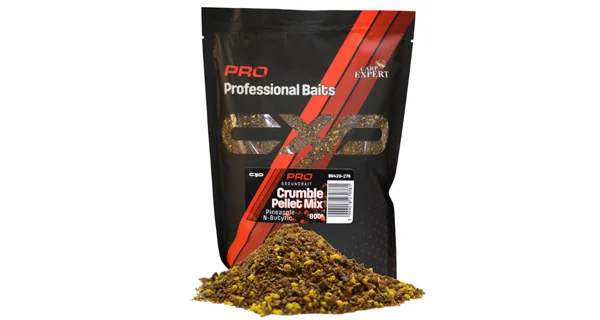 CARP EXPERT - Kŕmna zmes Pre Crumble Pellet Mix 800 g Pineapple N-Butyric