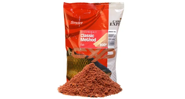 CARP EXPERT - Kŕmna zmes Smart Groundbait Classic Method 800 g Fish