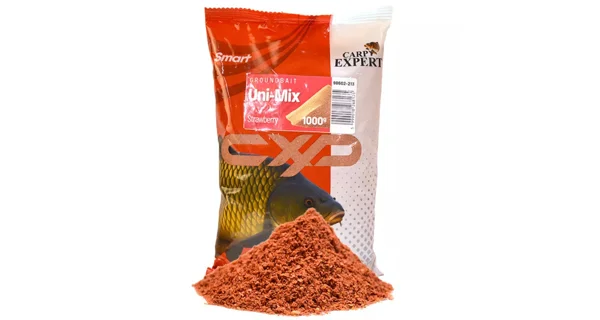 CARP EXPERT - Kŕmna zmes Smart Groundbait Uni-Mix 1 kg Strawberry