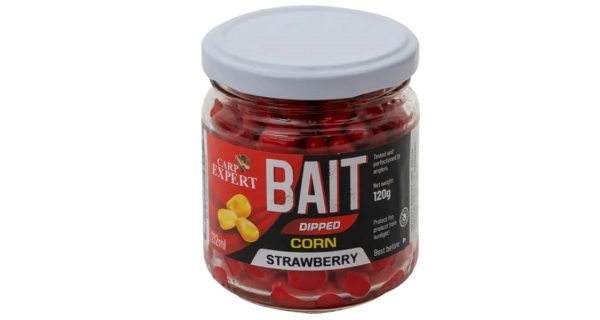 CARP EXPERT - Kukurica v dipe Bait Dipped Corn Jahoda 212 ml