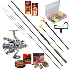 CARP EXPERT - Method feeder set Prút Starfish 3,9 m 80-150 g + Navijak Advancer Runner 6000