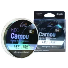 CARP EXPERT - Monofilný vlasec Neo Camou Olive Green + Brown 0,40 mm 24,7 kg 150 m
