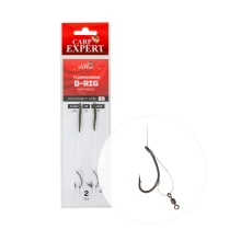 CARP EXPERT - Náväzec s obratlíkom Fluorocarbon D-Rig veľ. 4 0,4 mm 2 ks