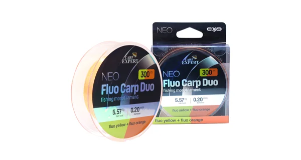 CARP EXPERT - Neo Fluo Carp Duo Yellow + Orange 0,40 mm 22,41 kg 300 m