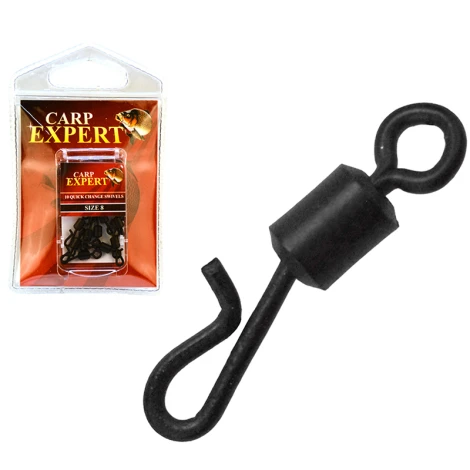 CARP EXPERT - Obratlík Quick Lock Swivel veľ. 8 10 ks