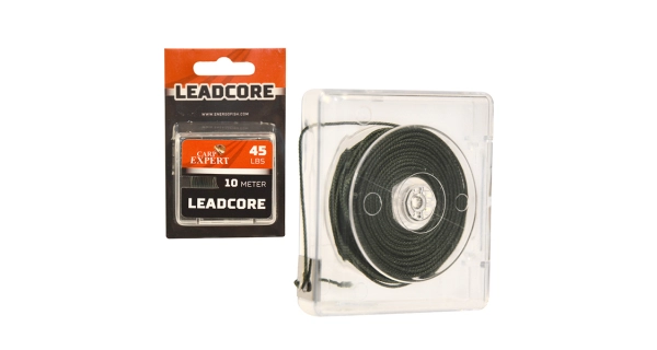 CARP EXPERT - Olovená šnúra Leadcore 45 lb 10 m Machovo zelená