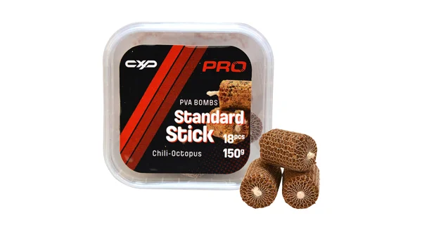CARP EXPERT - Pre Bombs PVA Sticks Standard Chili Octopus 18 ks