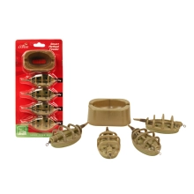 CARP EXPERT - Sada kŕmidiel Smart Method Feeder Go Green 15 g 20 g 25 g 35 g 4 ks
