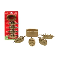 CARP EXPERT - Sada kŕmidiel Smart Method Feeder Go Green 30 g 40 g 40 g 60 g 4 ks