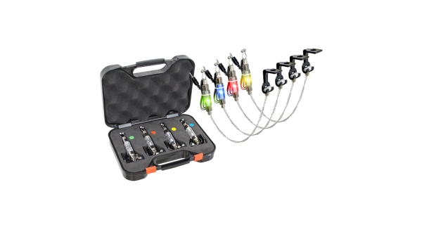 CARP EXPERT - Sada LED Swingerov s retiazkou 4 ks