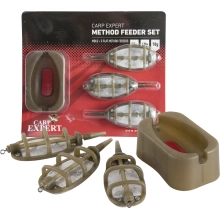CARP EXPERT - Set kŕmnych košíkov a plniace formy Method 50-70 g 3 ks