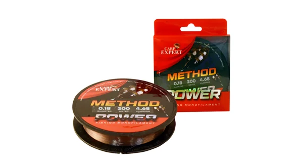CARP EXPERT - Šnúra Power Method Feeder 0,25 mm 8,67 kg 200 m Hnedá