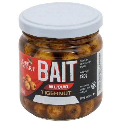 CARP EXPERT - Tigrie orech v náleve Vanilka 212 ml