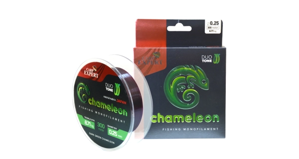CARP EXPERT - Vlasec Chameleón Shiny Dark Green Monofil 0,30 mm 11,86 kg 300 m