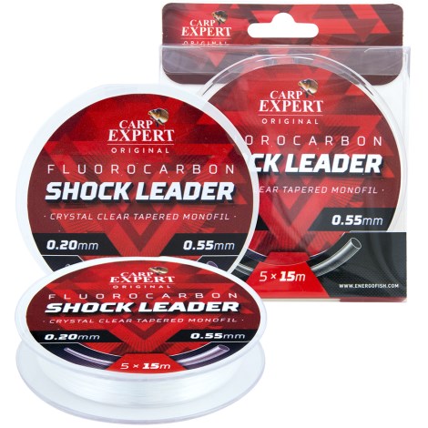 CARP EXPERT - Vlasec Fluorocarbon Shock Leader 0,25-0,55 mm 5x15 m