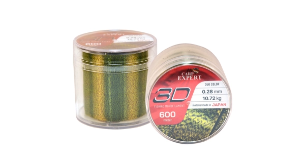 CARP EXPERT - Vlasec Monofil 3D 0,30 mm 12,19 kg 600 m