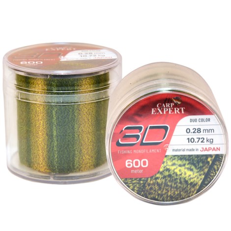 CARP EXPERT - Vlasec Monofil 3D 0,35 mm 15,11 kg 600 m