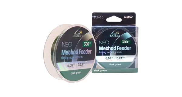 CARP EXPERT - Vlasec Neo Method Feeder Double Dark Green 0,18 mm 4,39 kg 300 m