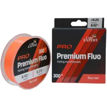 CARP EXPERT - Vlasec Pre Premium Fluo Red 0,35 mm 14,78 kg 300 m