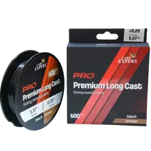 CARP EXPERT - Vlasec Premium Long Cast Black Brown 0,25 mm 8,95 kg 600 m